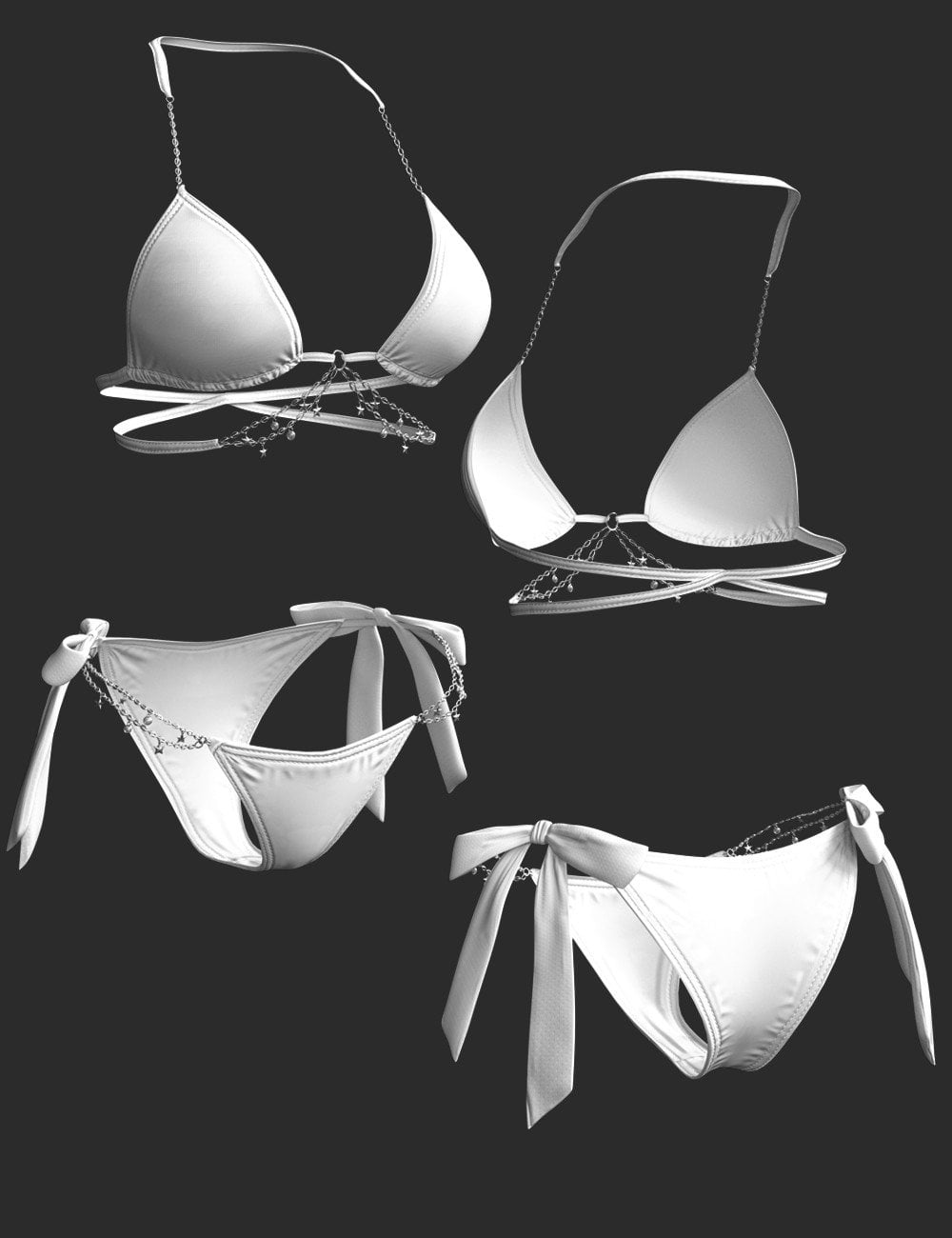 X-Fashion Chic Bikini for Genesis 8 Female(s)