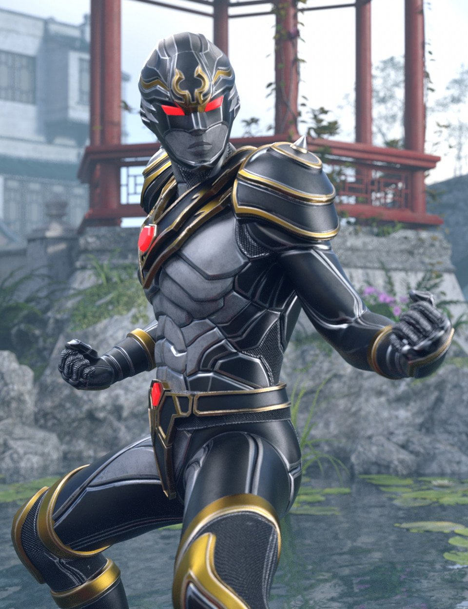 XuanWu - The Black Turtle Outfit for Genesis 8 Male(s)