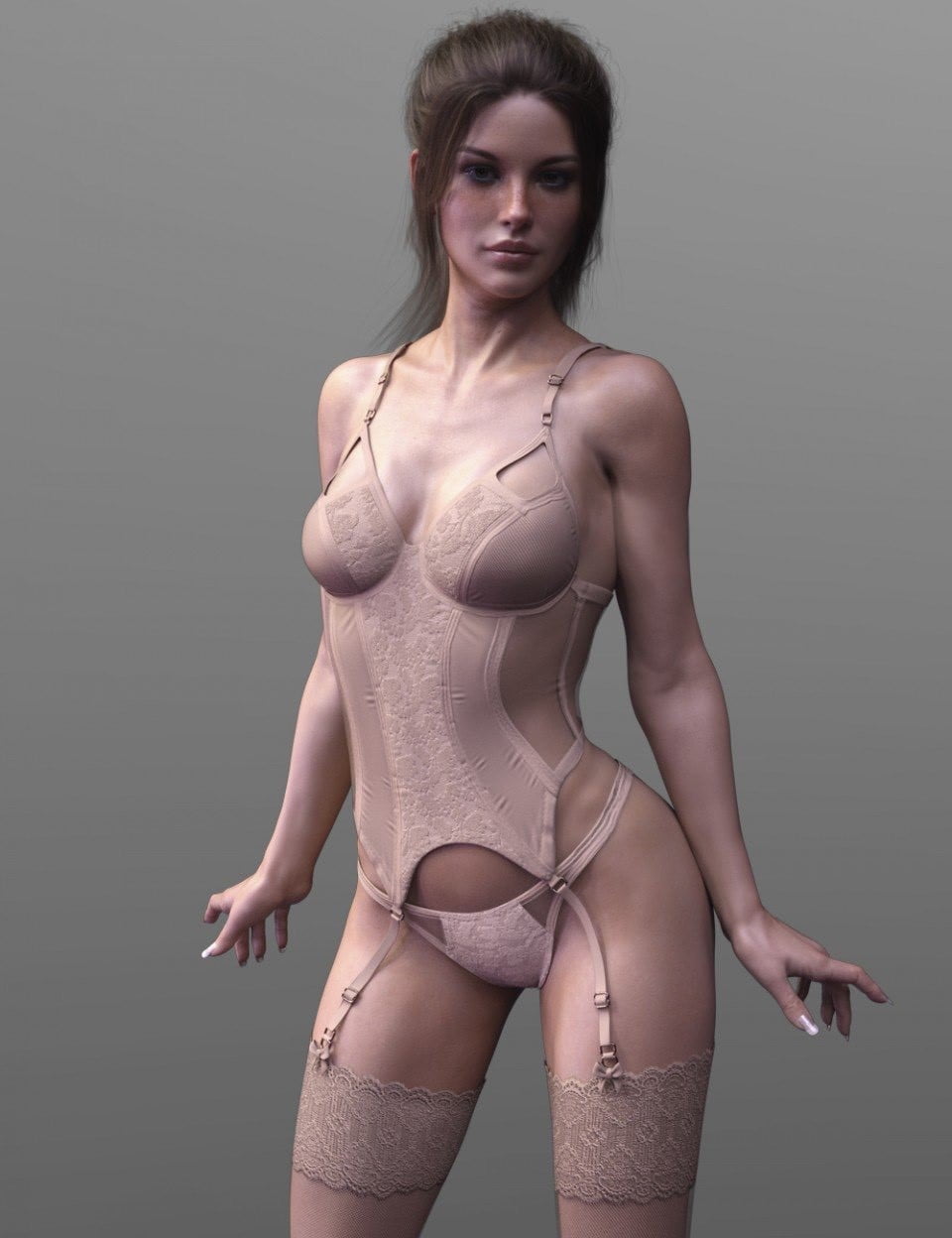 X-Fashion Wild Lace Lingerie Set Genesis 8 Female(s)