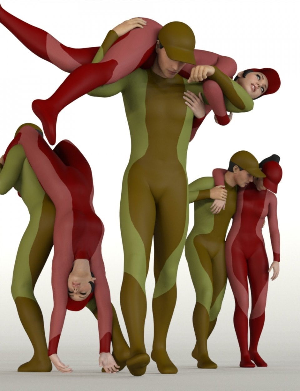 People Carrying People Volume 2 for Genesis 8