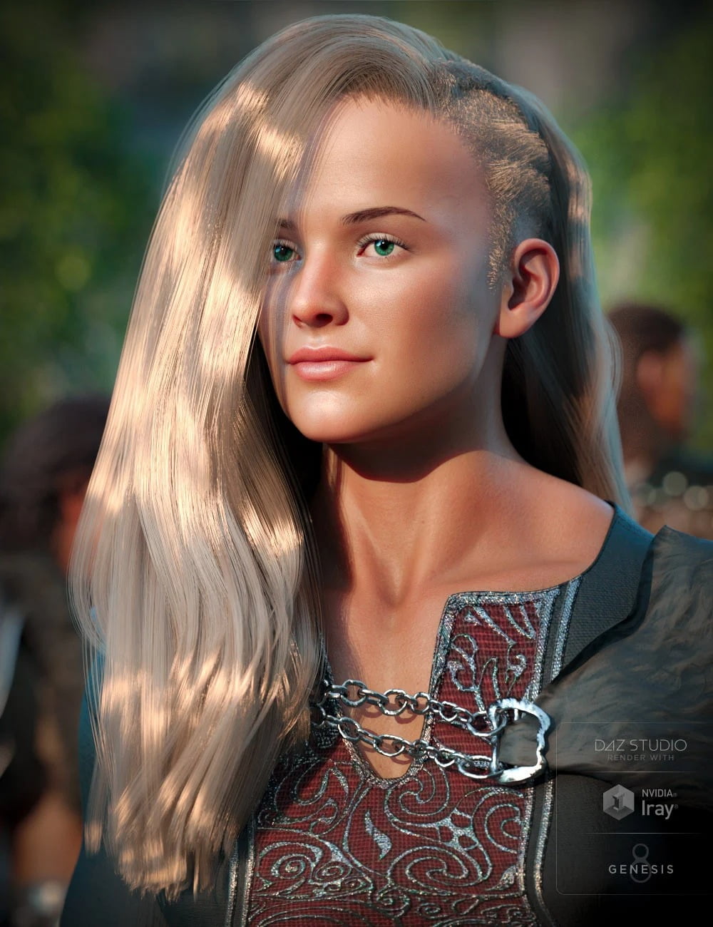 Dynah Hair for Genesis 8 Females