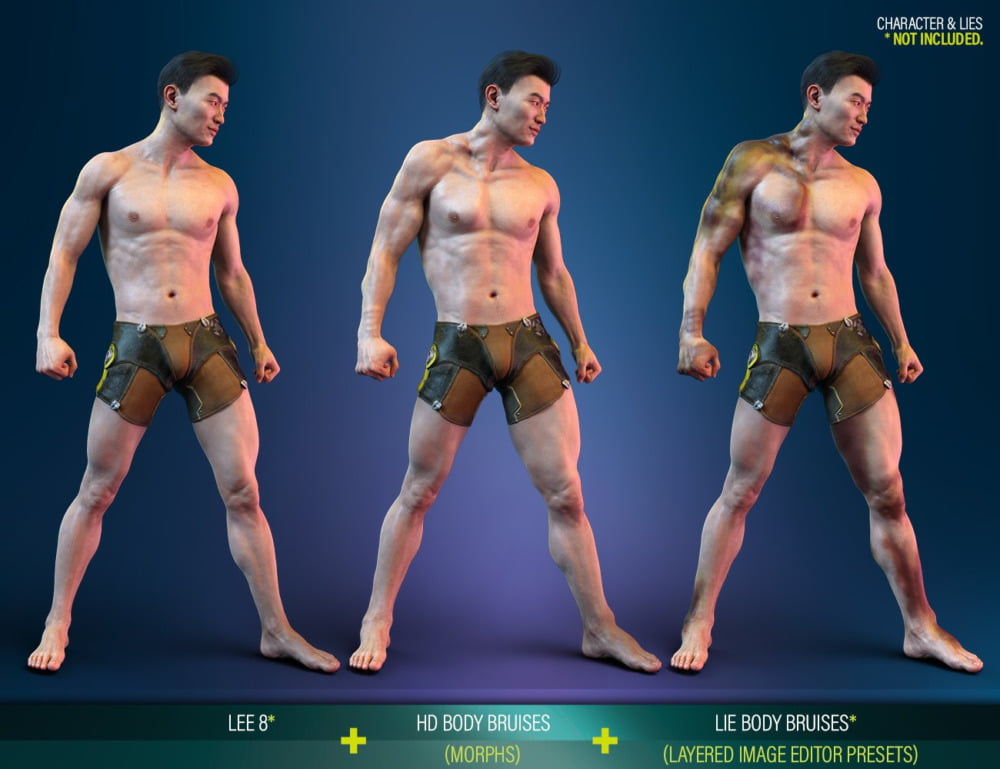 Body Bruises Morphs for Genesis 8 Male(s)