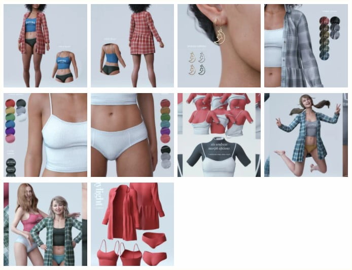 dForce Daylight Outfit for Genesis 8 Females