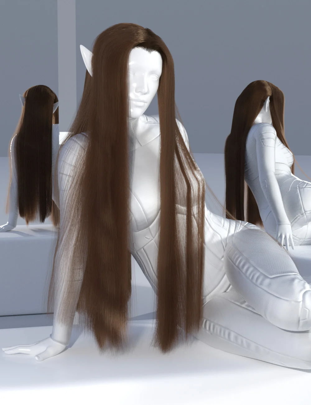dForce Elven Lord Hair for Genesis 8