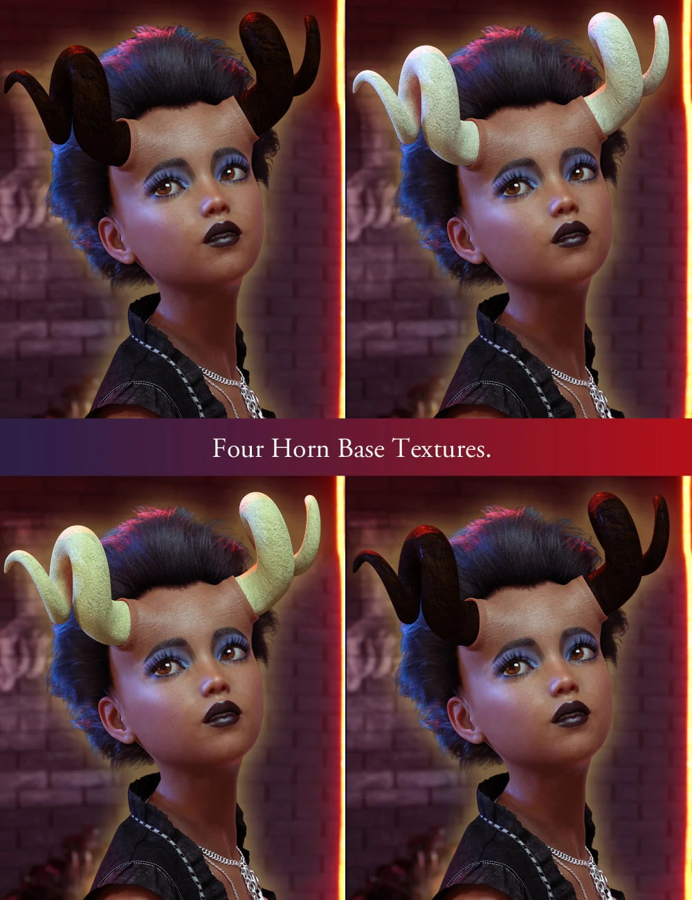 Fantasy Horns For Genesis 8 Female Volume 1