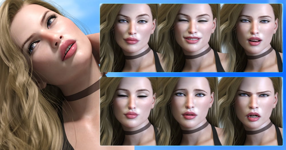Z Mix and Match Subtle Faces for Genesis 8