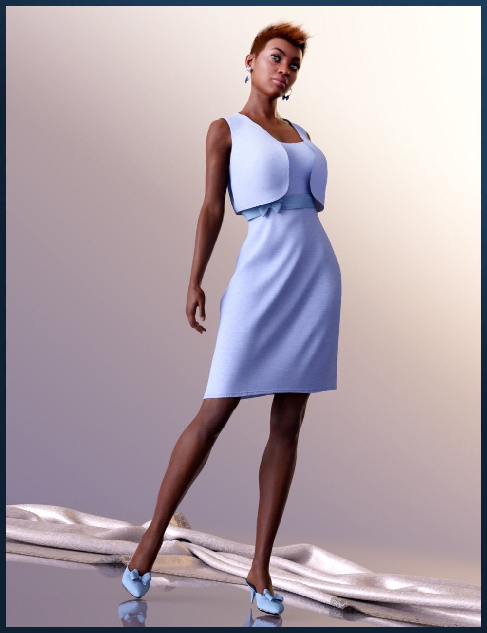 dForce Sweet Glamour Outfit Textures