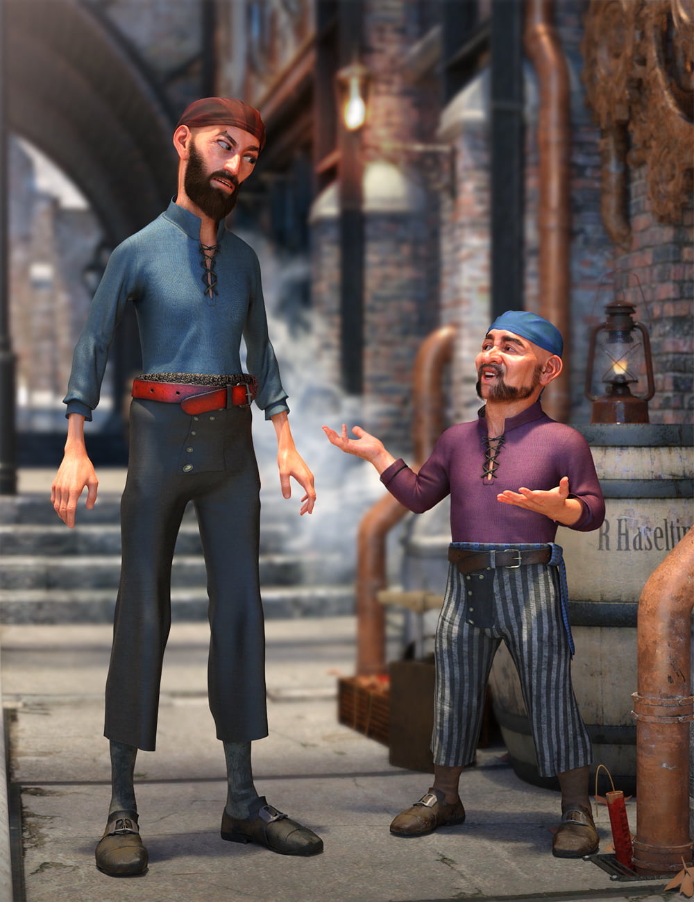 dForce Bilge Salt Outfit Textures