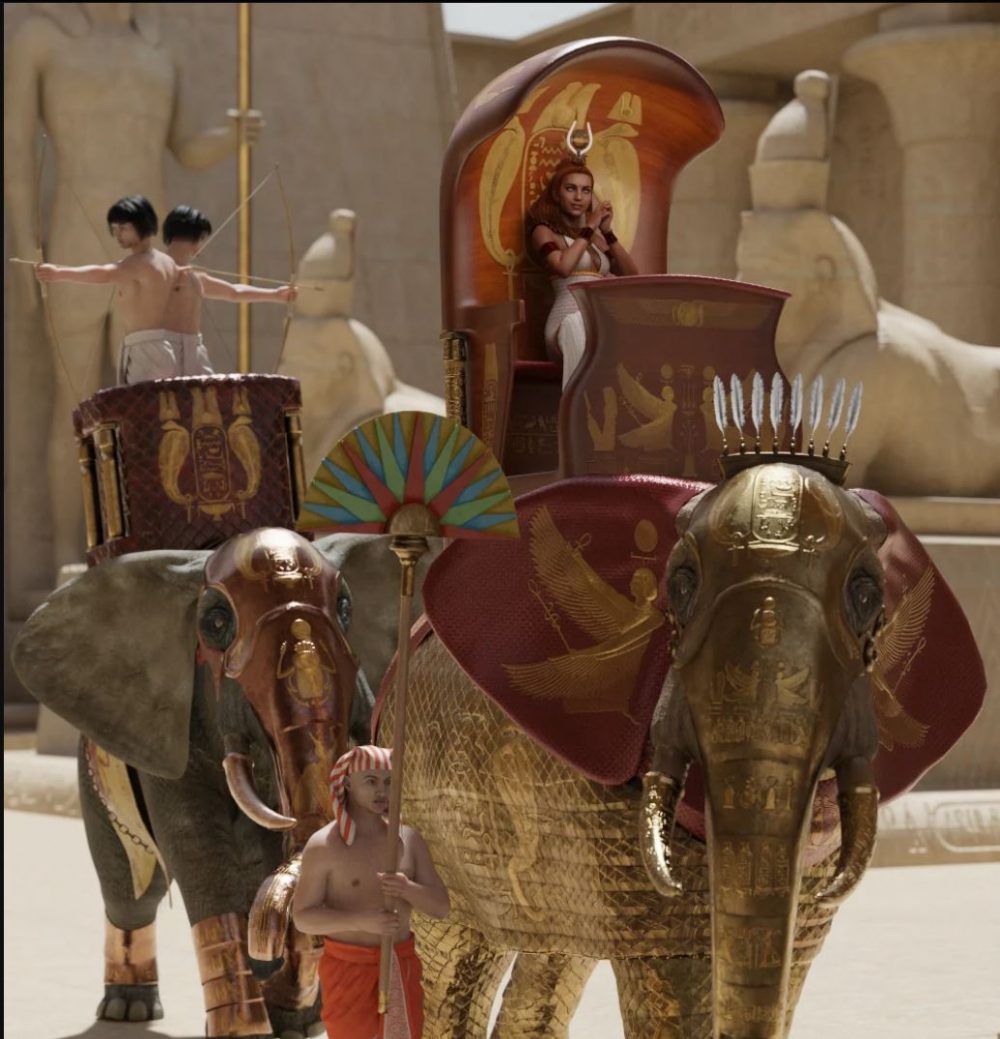Egyptian Elephant Warrior for African Elephant