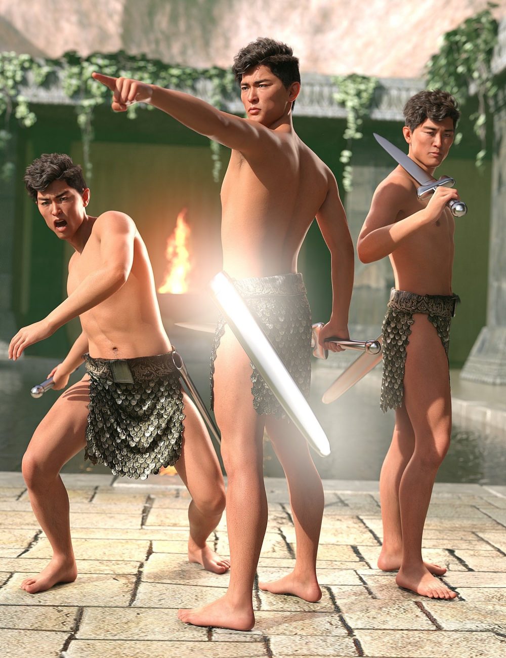 Sword Poses for Genesis 8 Male