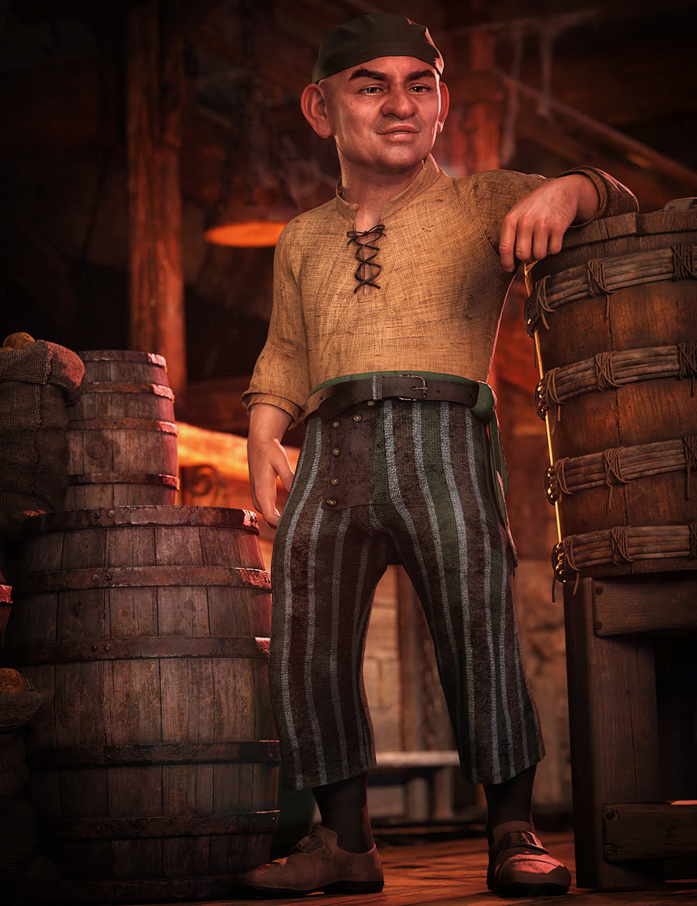 dForce Bilge Salt Outfit for Genesis 8 Male(s)