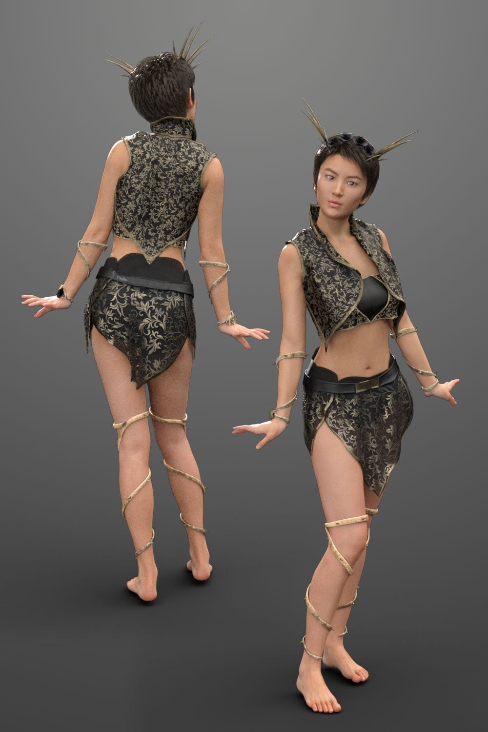 dForce Thorn Dryad Outfit for Genesis 8 Females