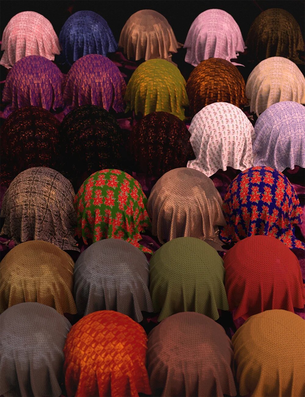 Festive Fabric Iray Shaders