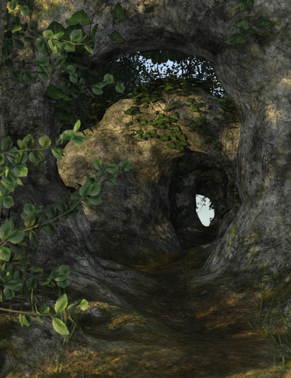 Forest Path Vignette