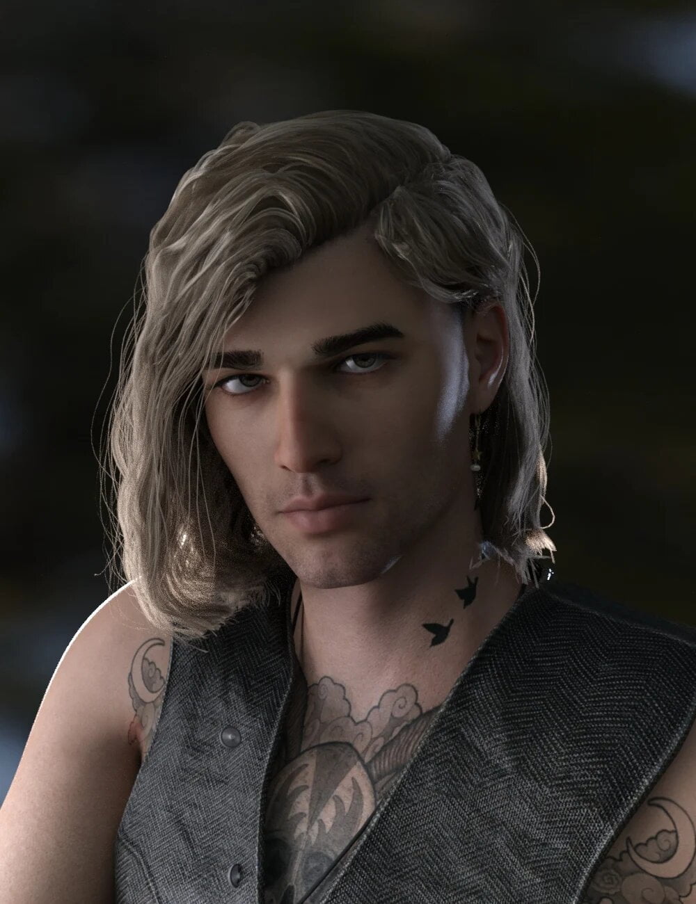 Hyansel King Hair for Genesis 8