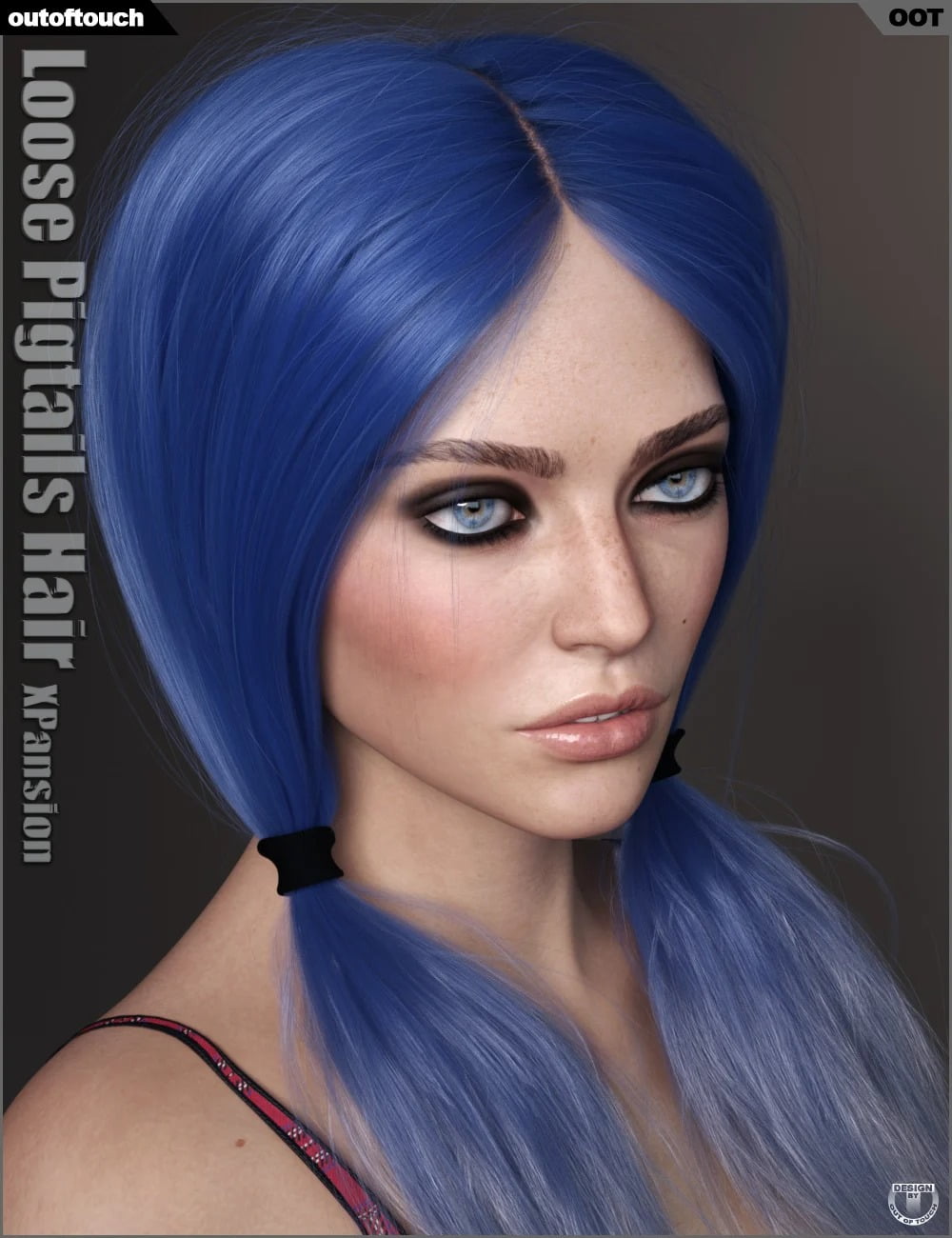 OOT Hairblending 2.0 Texture XPansion for Loose Pigtails Hair