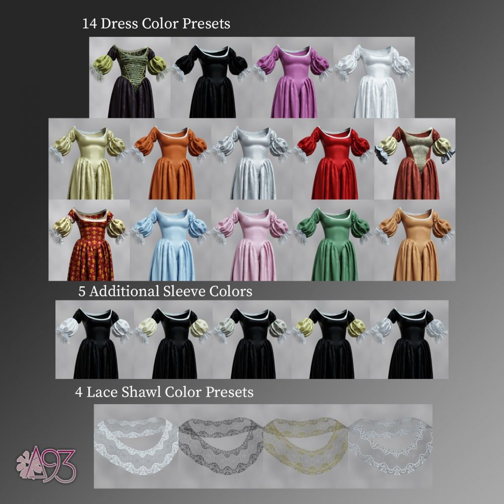 a93 - Baroque Ball Gown for G8F