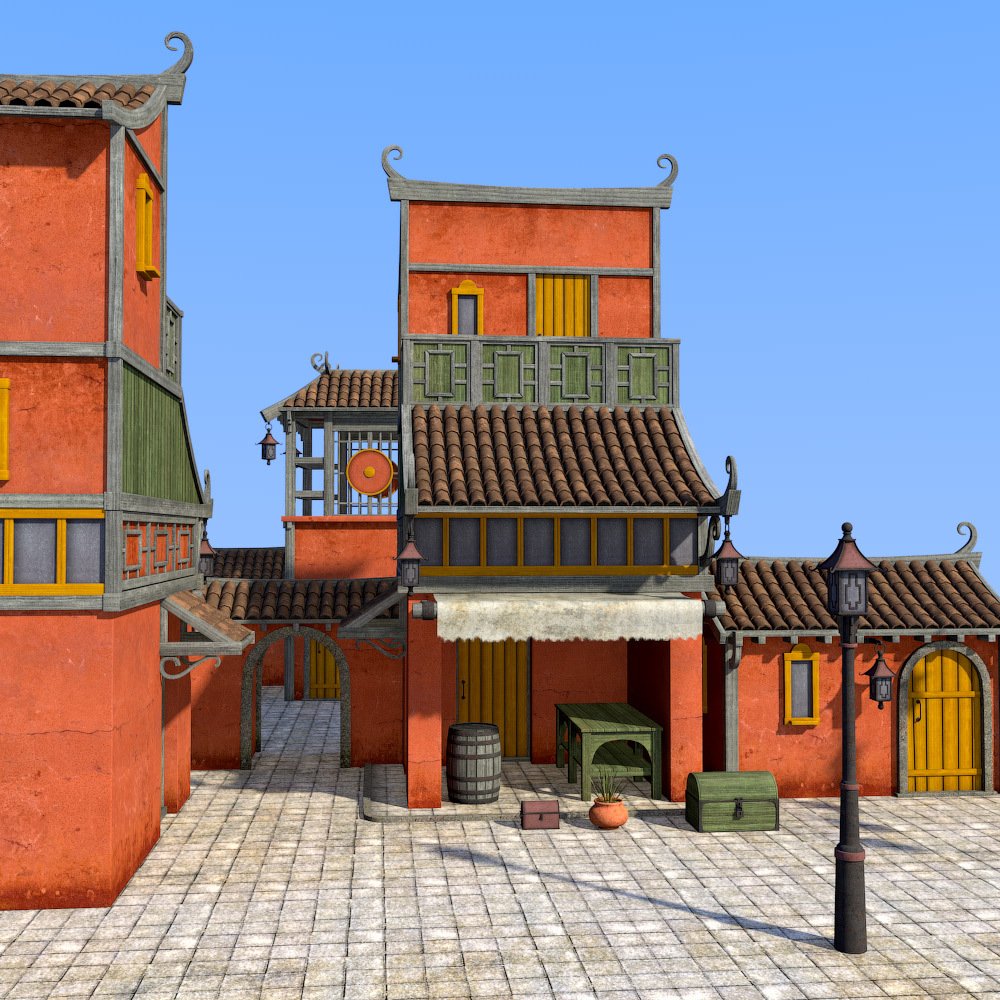 Fairytale Street kit for Daz Studio