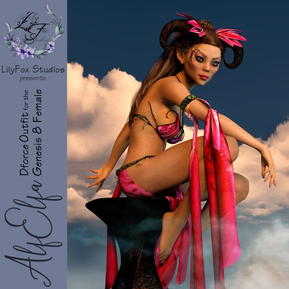 LFS Dforce AlfElfa Outfit & Syladhielle BUNDLE for Genesis 8 Female