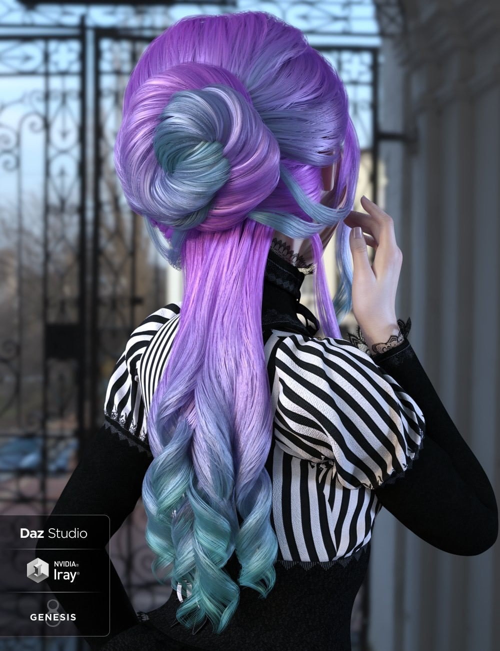 dForce Dalia Hair for Genesis 8 Females