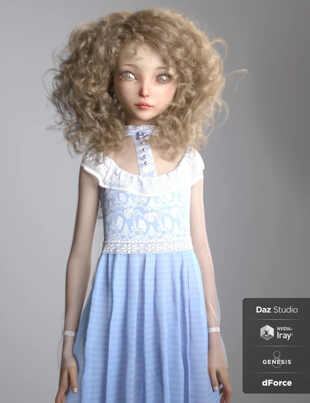 Emmy Lou and Her Dress for Genesis 8 Female