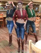 FG Cowgirl Pose Collection for Genesis 8
