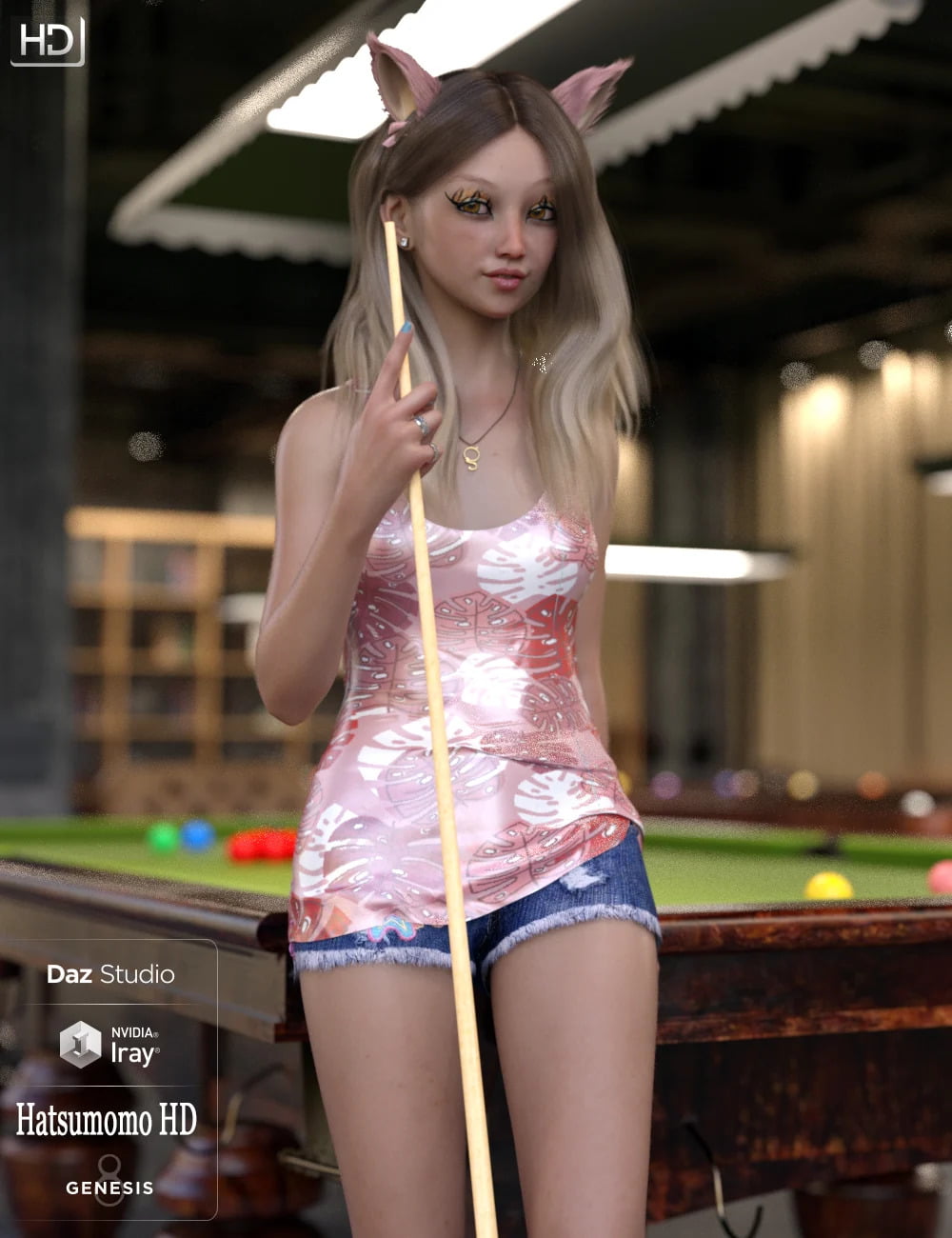 Hatsumomo HD For Genesis 8 Female