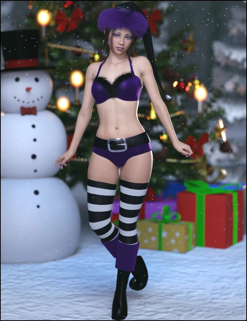 Jingle Outfit for Genesis 8 Females