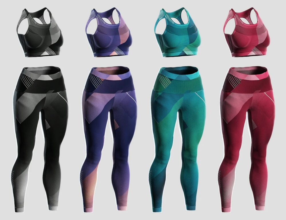Knit Sports Outfit Textures