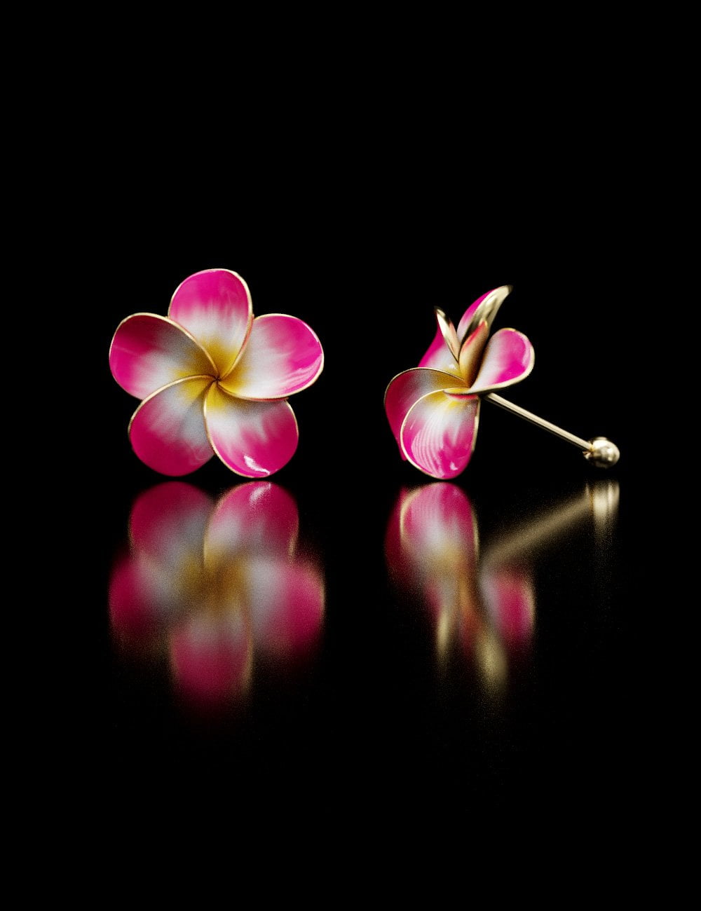 Plumeria Earrings for Genesis 8 and Genesis 3 Female