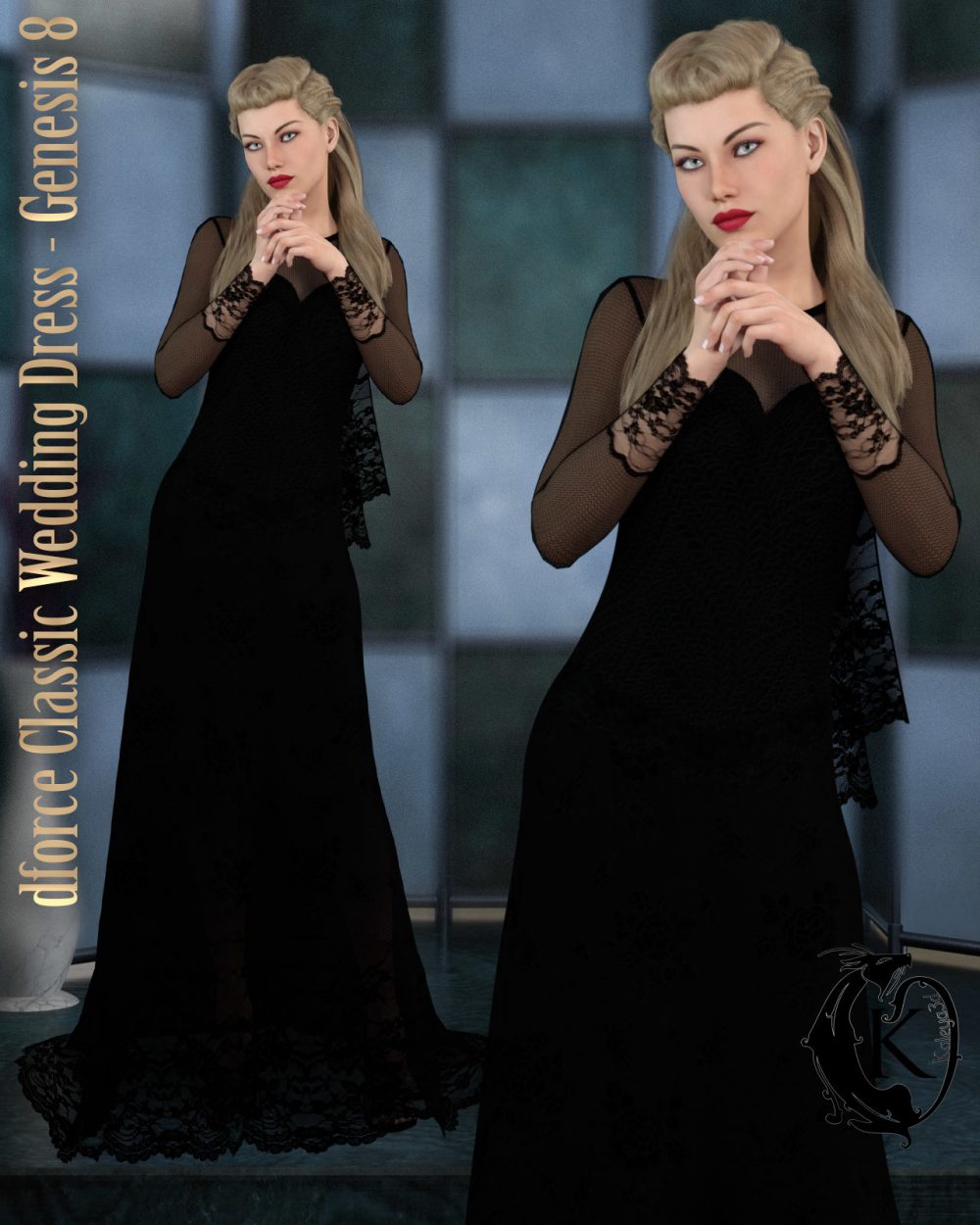dforce - Classic Wedding Dress - Genesis 8