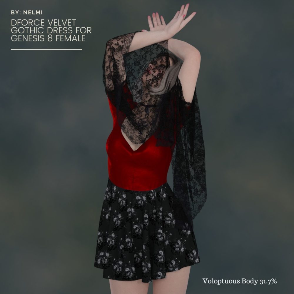 Nelmi - dForce Velvet Gothic Dress G8F
