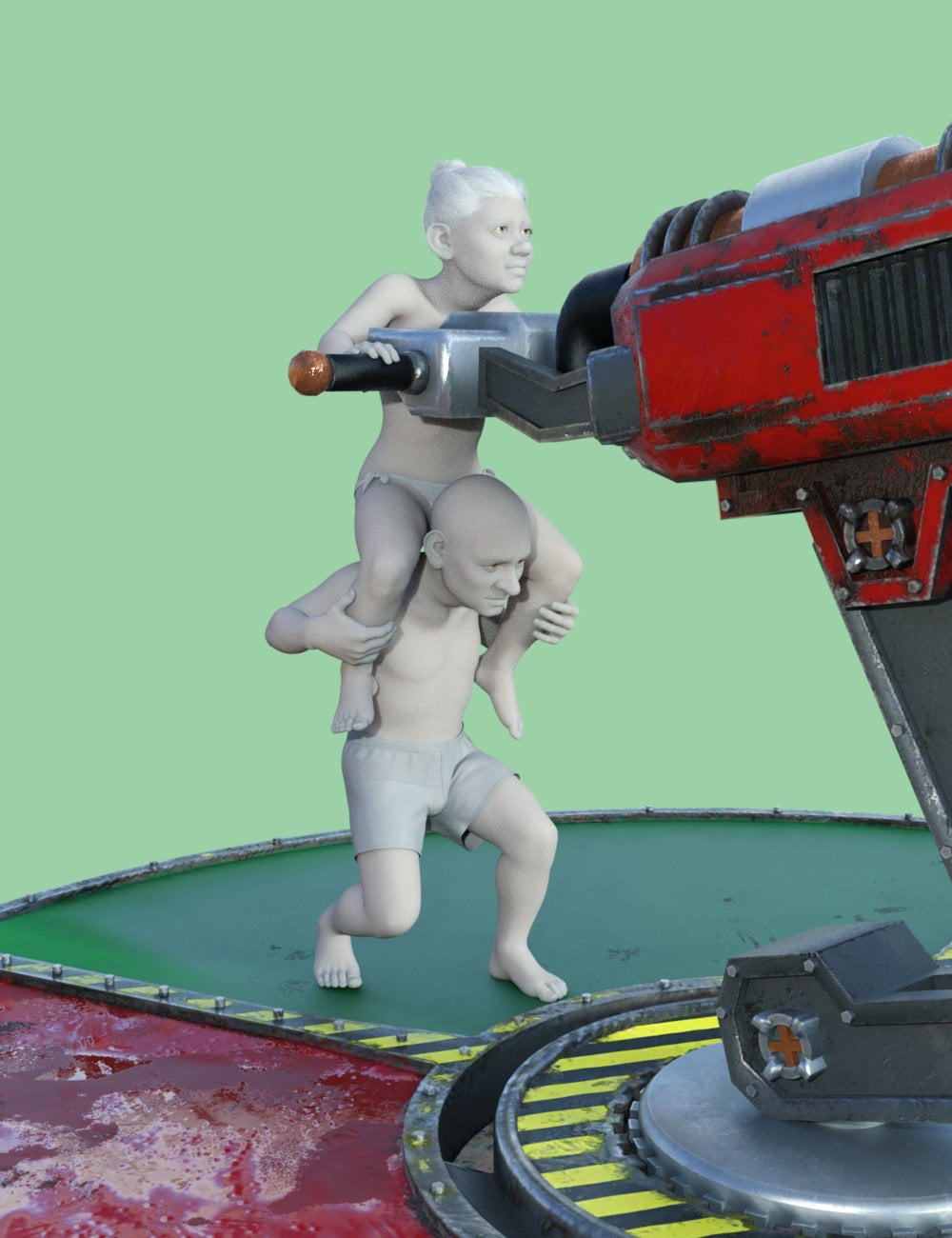 Reindeer Irradiator and Poses