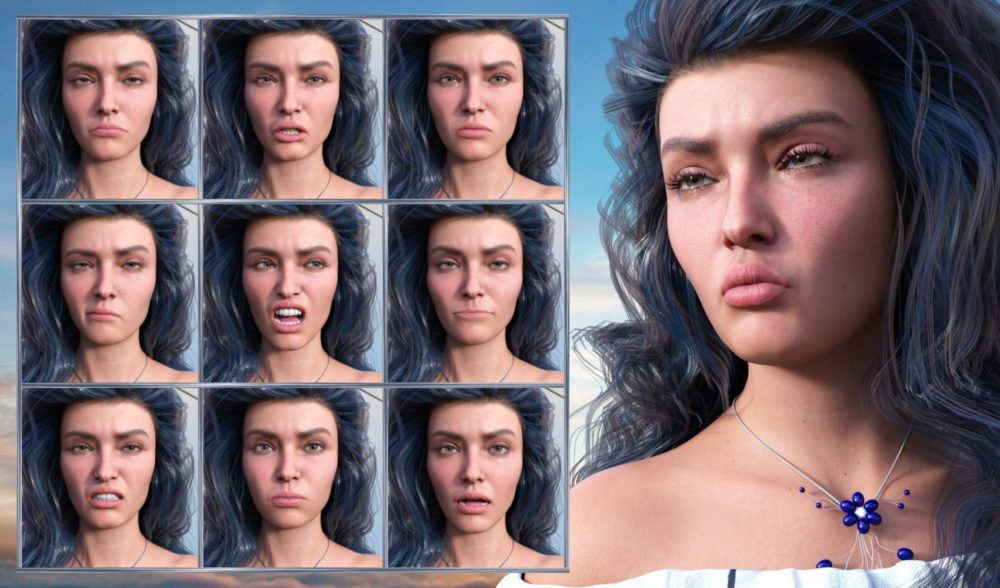 New Faces - Expressions for Genesis 8.1 Female and Victoria 8.1
