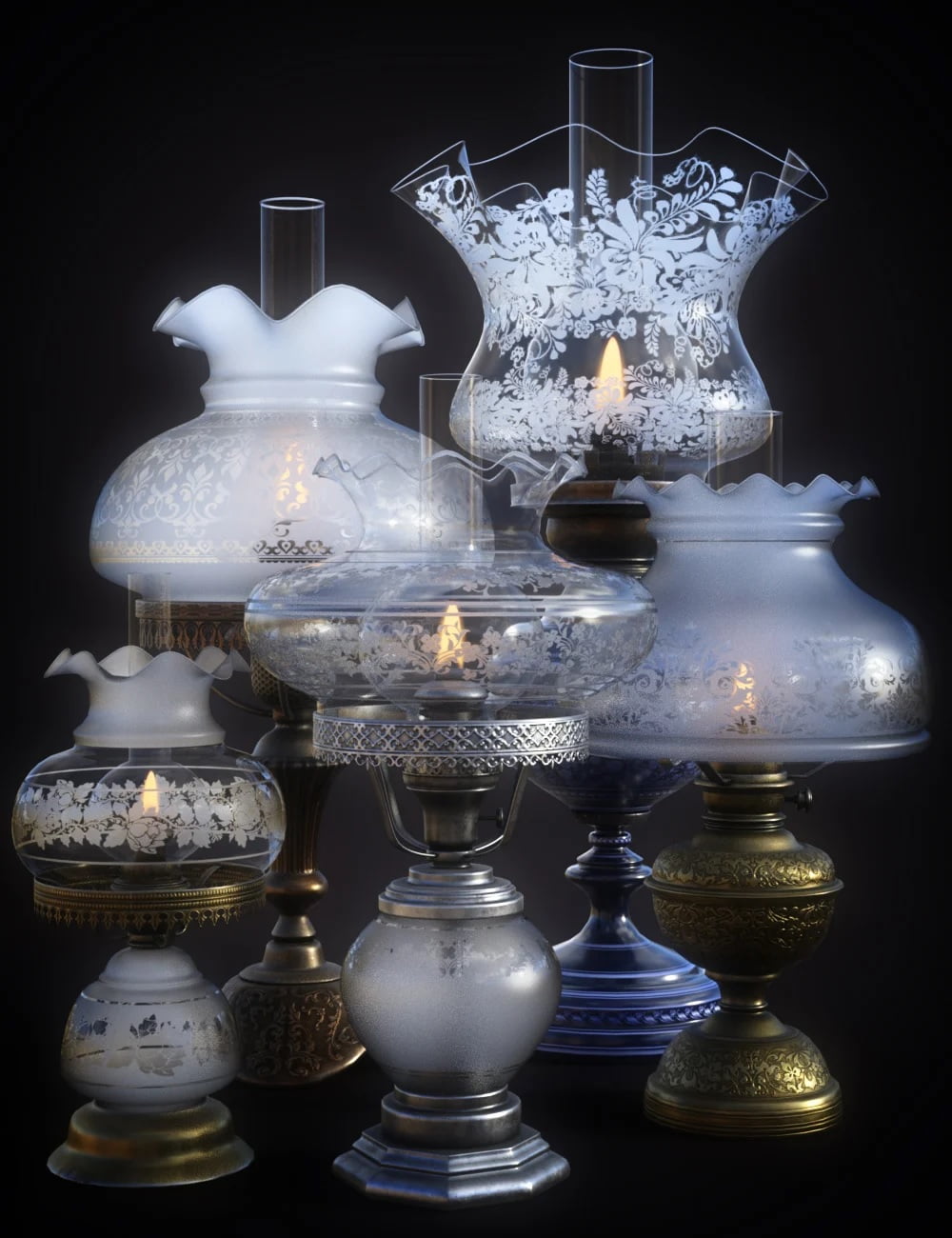 B.E.T.T.Y. Vintage Decor 02 Oil Lamps