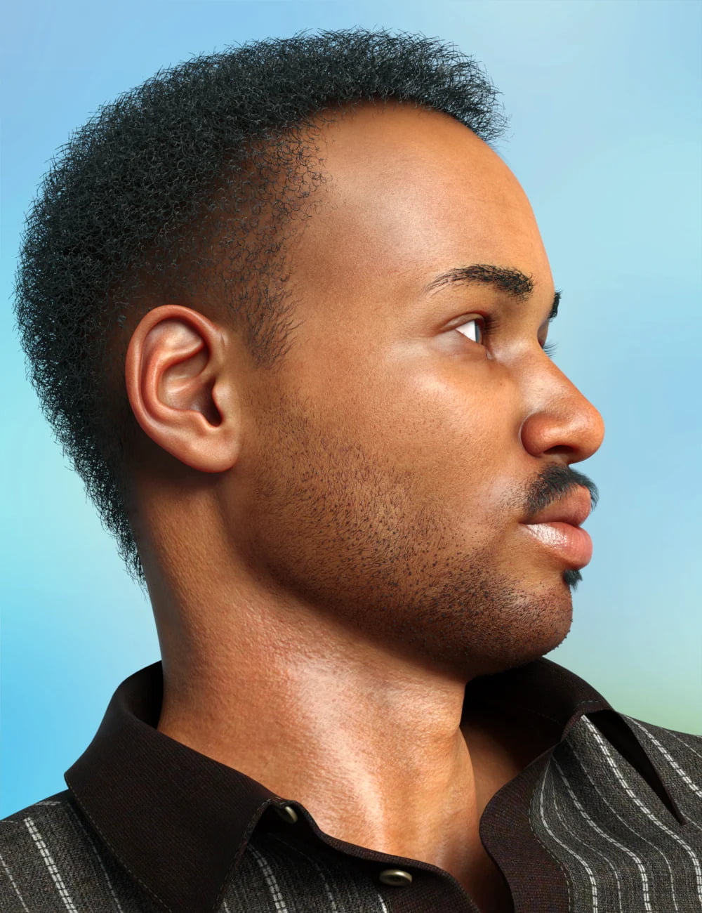 Melvin Hair Set for Genesis 8 Male(s)