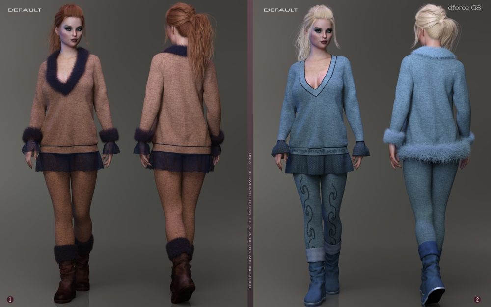 dforce Peppery2 SweaterDress Set G8F