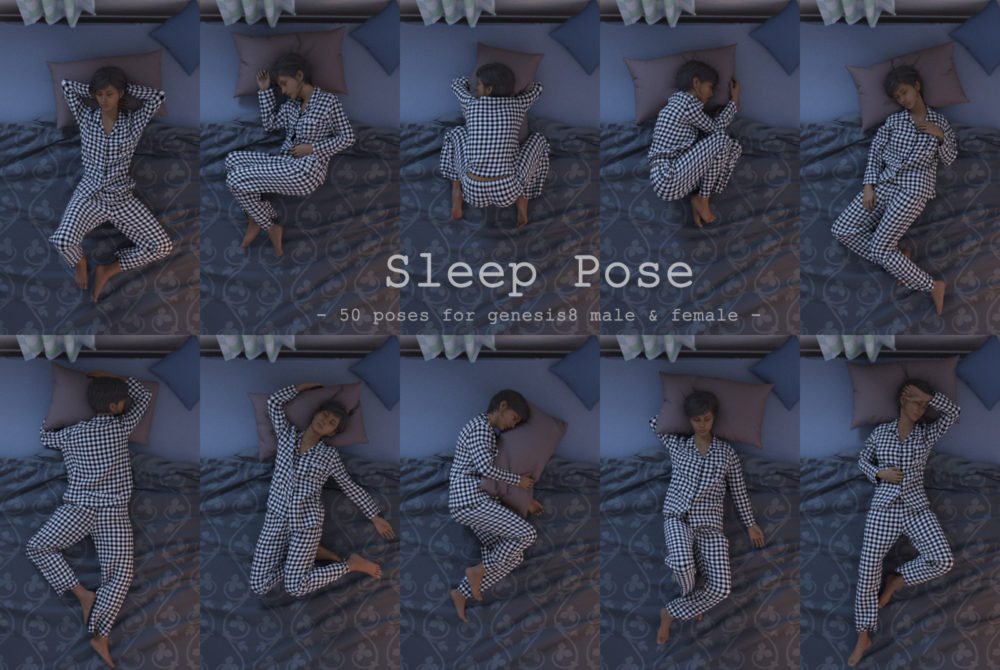 Sleep Pose ⋆ Freebies Daz 3D