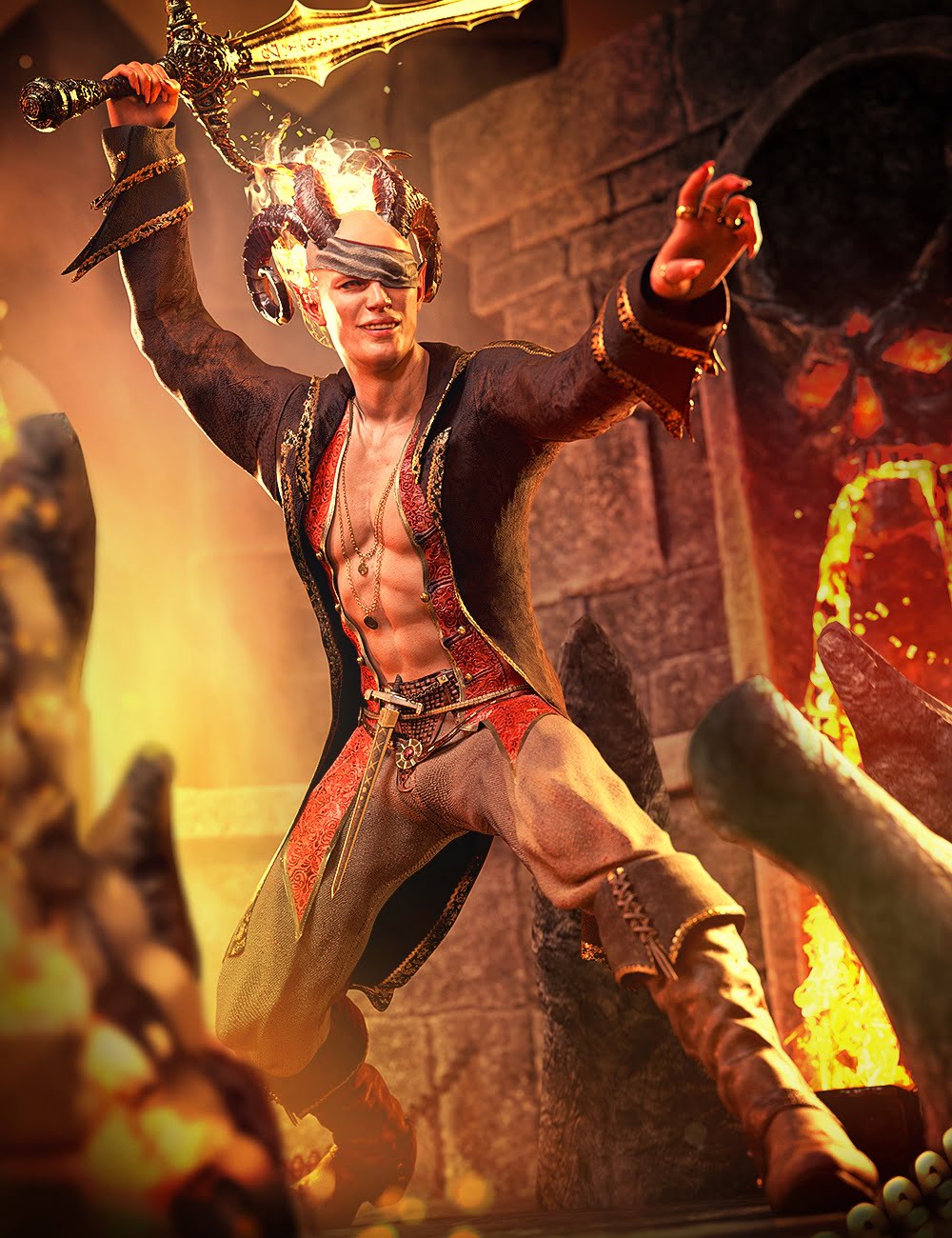 dForce Seaward Outfit for Genesis 8 and 8.1 Males