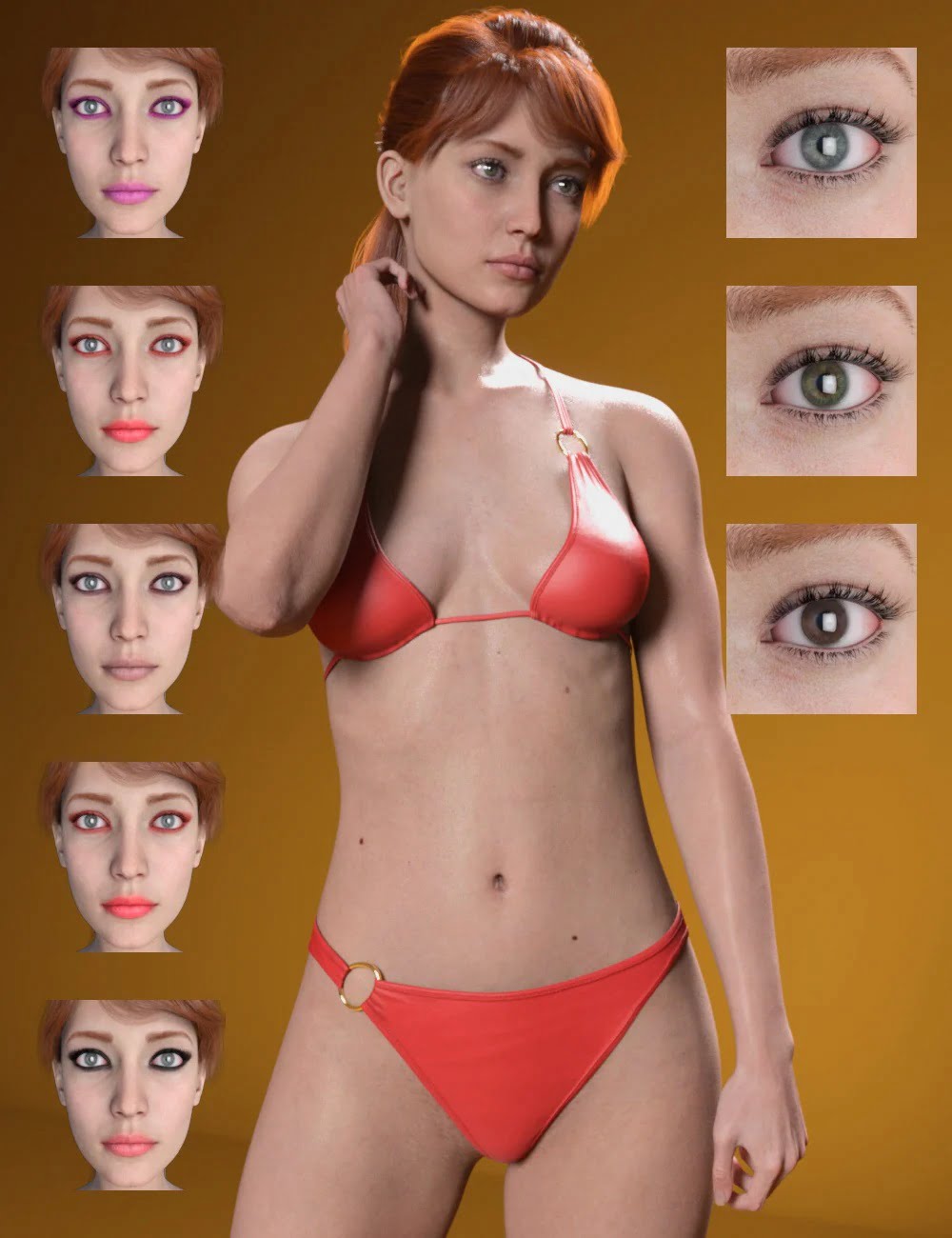 Mary HD and Expression for Genesis 8 Female