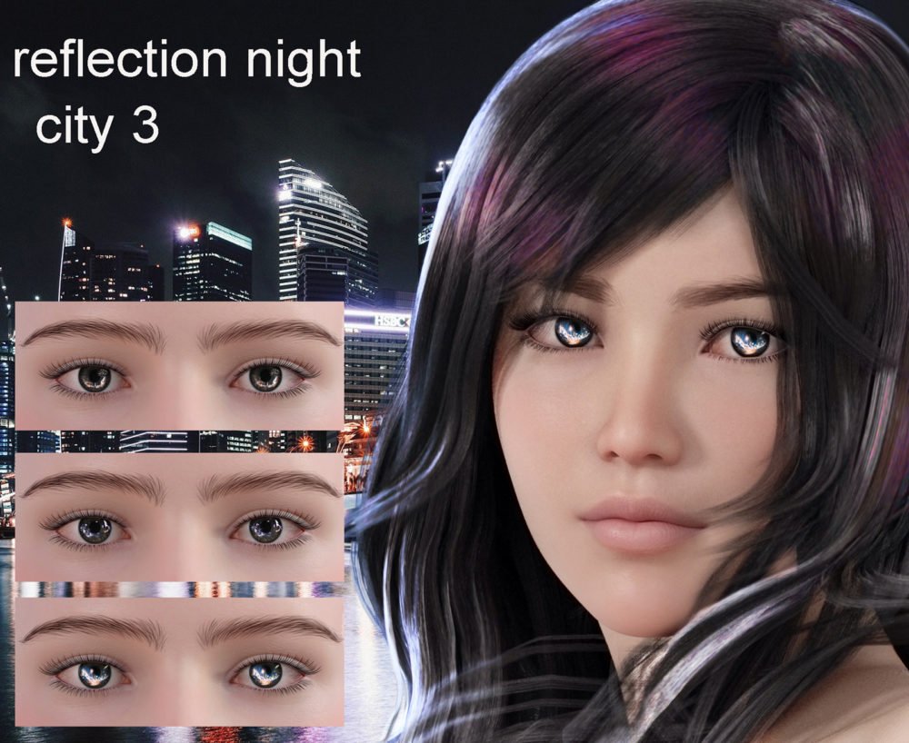 Set for Genesis 8 eye reflections