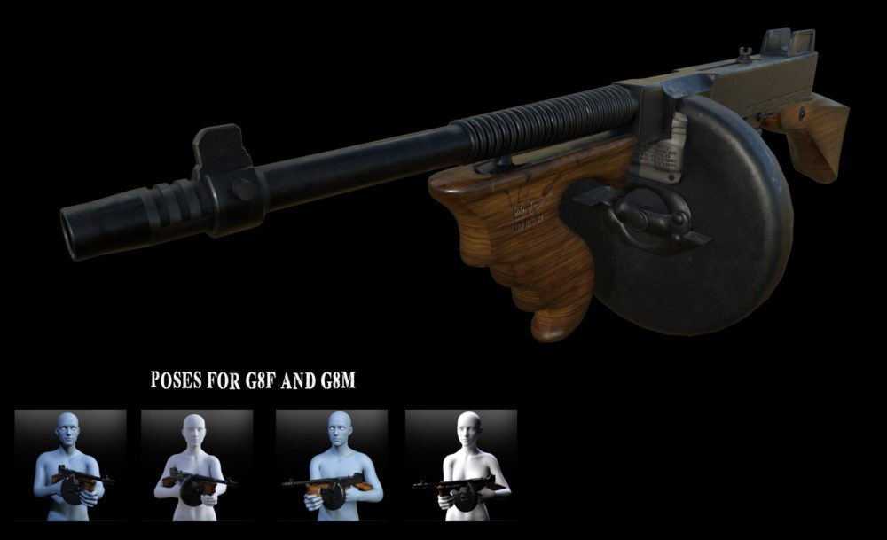 Prohibition Submachine Gun for DS