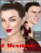 Z Devilish Smiles and Expressions for Genesis 3 and 8