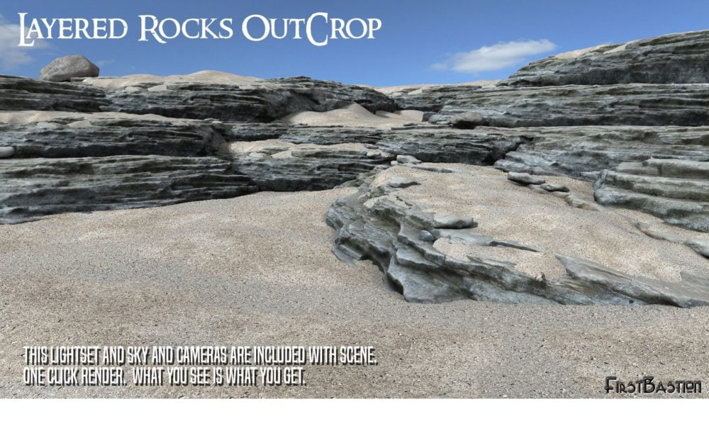 1stB Layered Rocks Outcrop