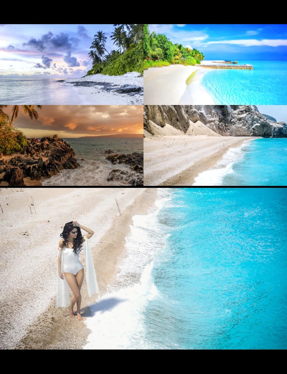 3D Photo Scenes - Exotic Beaches