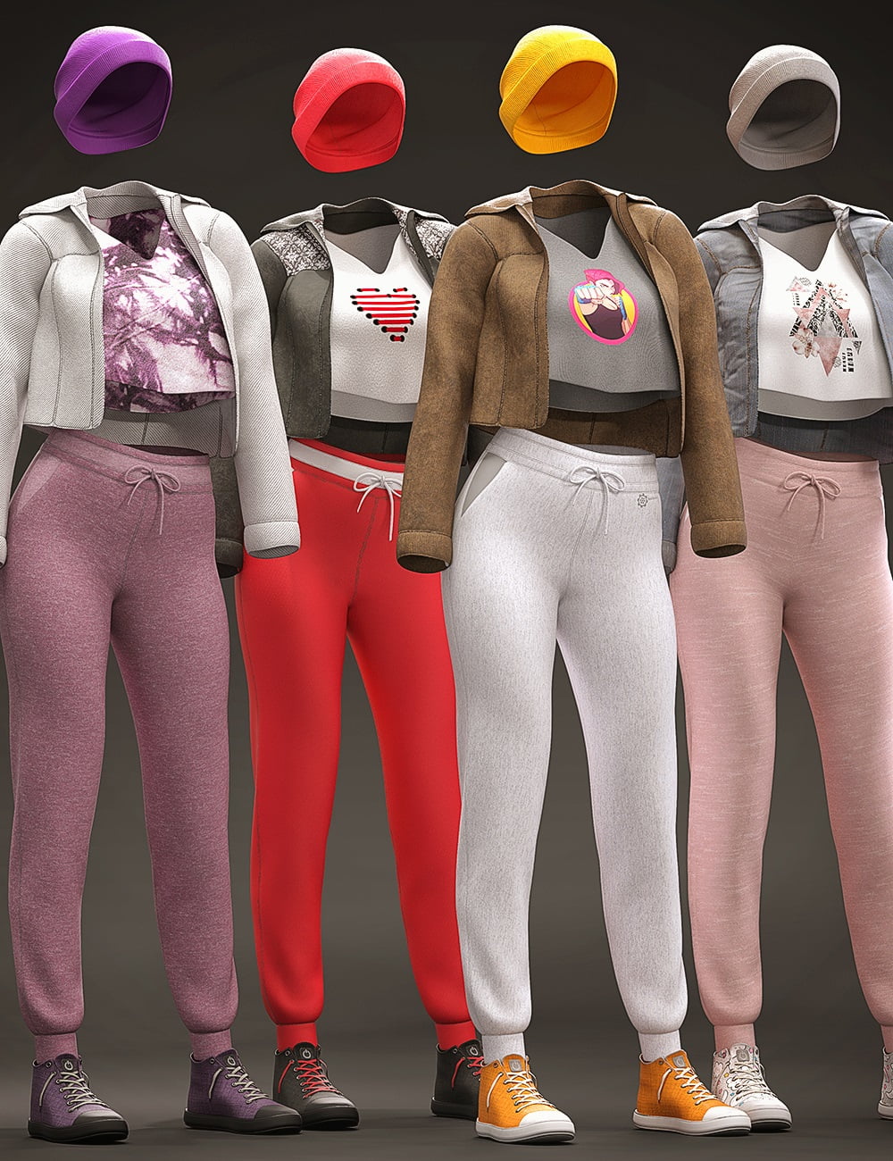 dForce Cool Down Outfit Textures