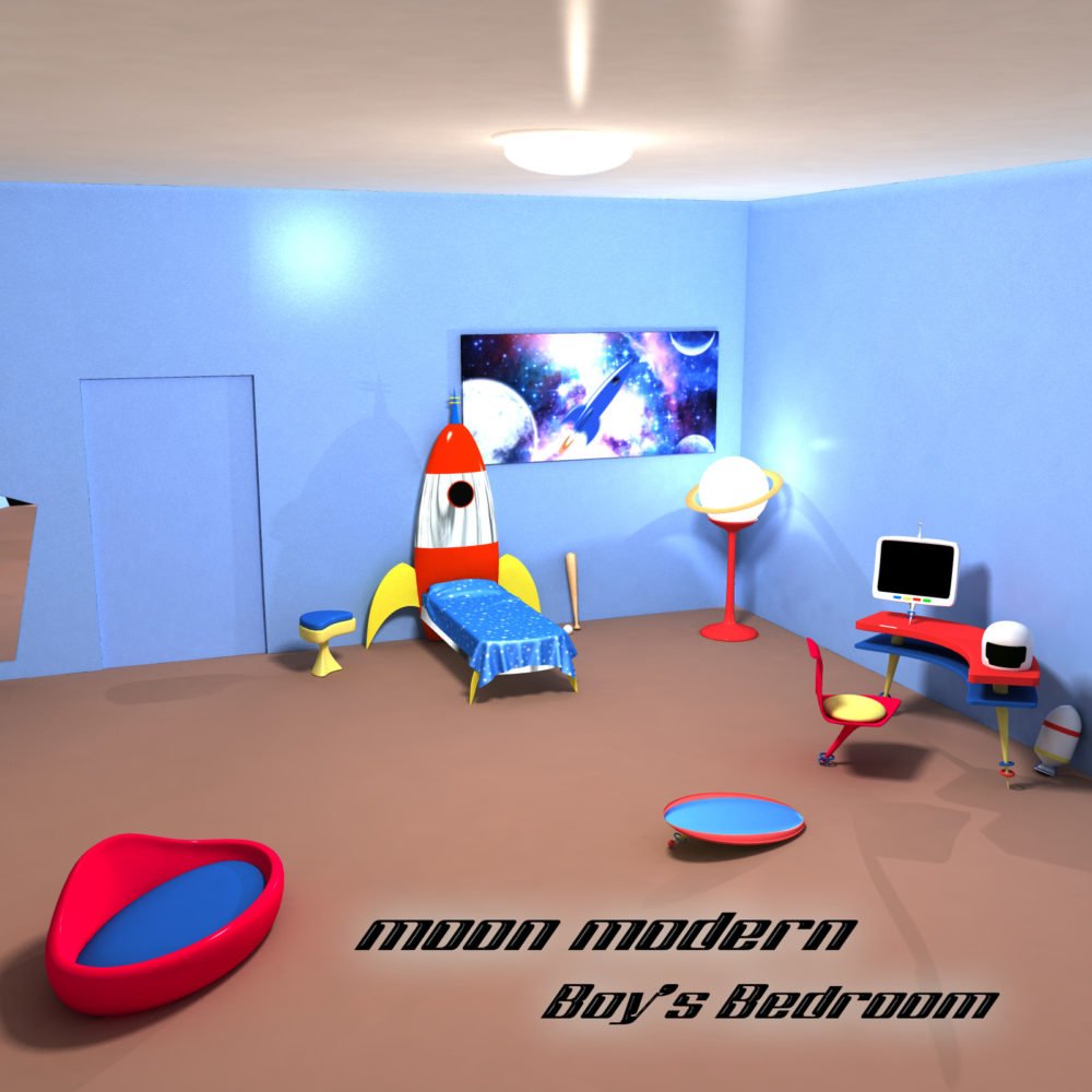 Moon Modern Boys Bedroom