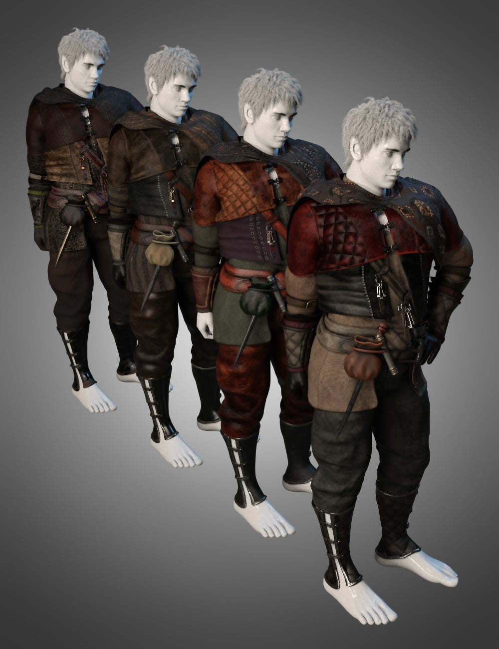 dForce Quest Bound Outfit Textures