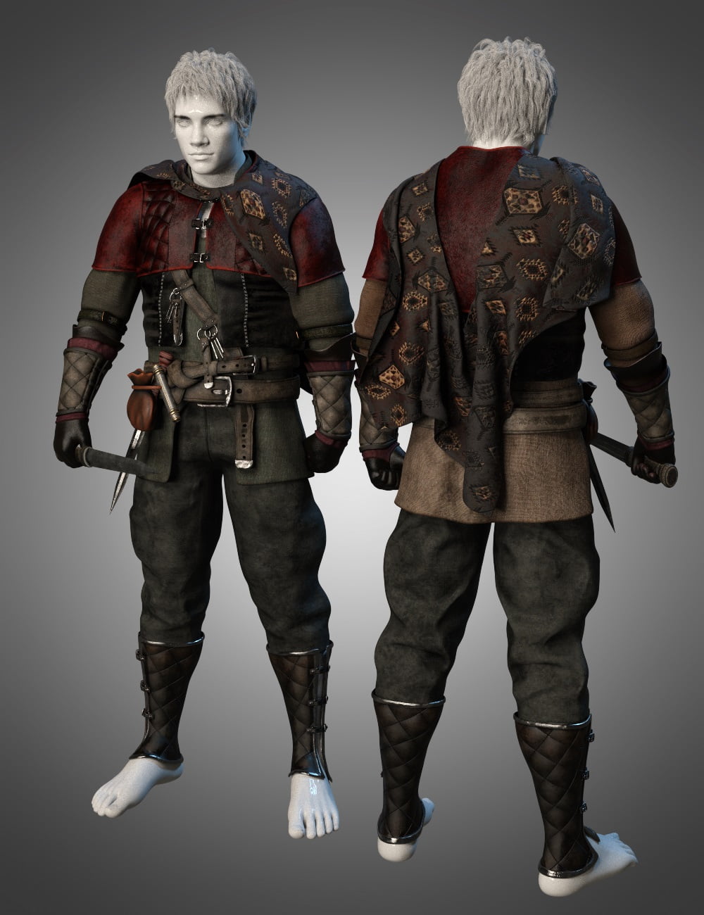 dForce Quest Bound Outfit Textures
