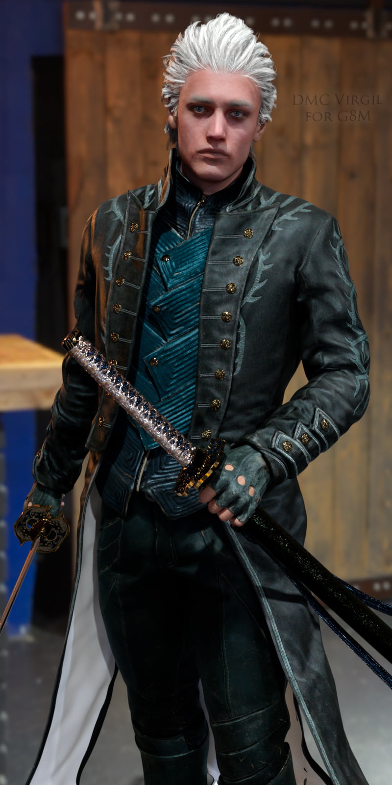 DMC Vergil for G8M ⋆ Freebies Daz 3D